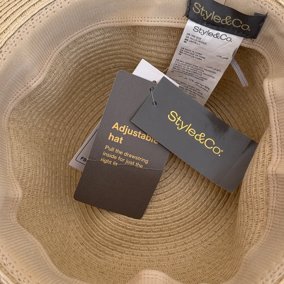Basic Straw Panama Sun Hat - Natural - Picture 6 of 11